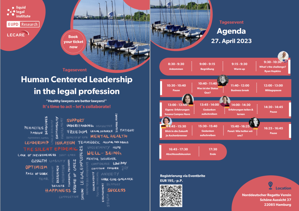 Die Agenda vom Human Centered Leadership Event 2023 in Hamburg