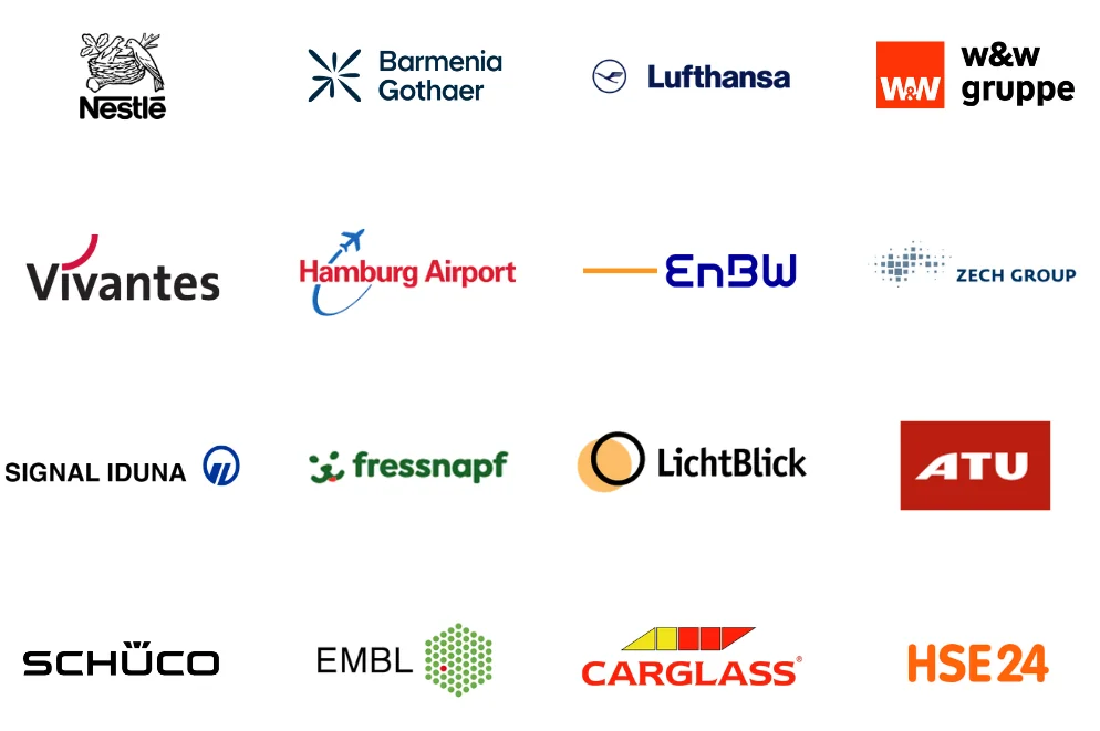 Auszug LECARE Kundenlogos